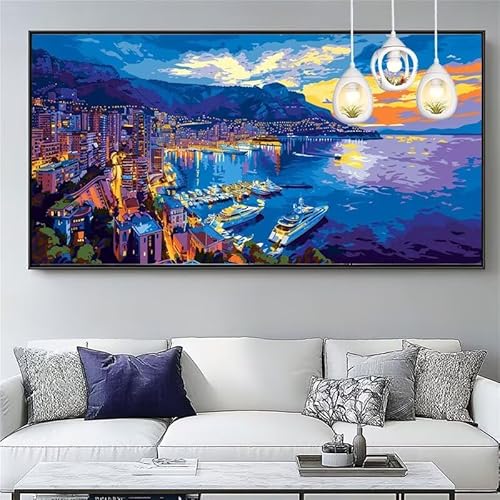 Malen Nach Zahlen Sonnenuntergang Malen Nach Zahlen Erwachsene Groß 40x120cm Paint by Numbers Stadt,DIY Handgemalt Farbe Leinwand Ölgemälde Kit für Anfänger Mit Pinseln/Acrylfarbe,Geschenk,XYY-653 Malen Nach Zahlen Sonnenuntergang Malen Nach Zahlen Erwachsene Groß 40x120cm Paint by Numbers Stadt,DIY Handgemalt Farbe Leinwand Ölgemälde Kit für Anfänger Mit Pinseln/Acrylfarbe,Geschenk,XYY-653 von Yooyixi
