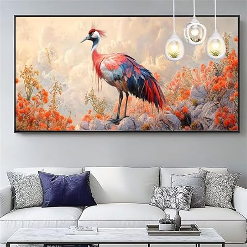 Malen Nach Zahlen Vogel Malen Nach Zahlen Erwachsene Groß 20x60cm Paint by Numbers Landschaft,DIY Handgemalt Farbe Leinwand Ölgemälde Kit für Anfänger Mit Pinseln/Acrylfarbe,Dekor Geschenk,XYY-872 von Yooyixi