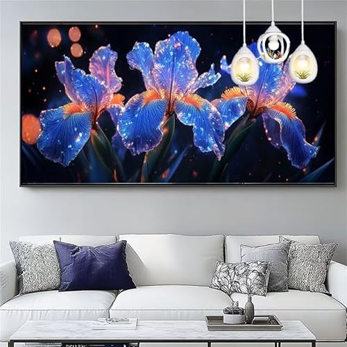Malen Nach Zahlen europäisch Malen Nach Zahlen Erwachsene Groß 20x60cm Paint by Numbers Blume,DIY Handgemalt Farbe Leinwand Ölgemälde Kit für Anfänger Mit Pinseln/Acrylfarbe,Dekor Geschenk,XYY-911 von Yooyixi