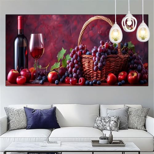 Obst Diamond Painting Erwachsene Groß xxl 70x200cm Diamant Painting Bilder Wein Diamant Malerei Set,Vollbohrer Crystal Art Stickerei Kreuzstich Bastelset Erwachsene für Home Dekor Geschenke YC-205 Obst Diamond Painting Erwachsene Groß xxl 70x200cm Diamant Painting Bilder Wein Diamant Malerei Set,Vollbohrer Crystal Art Stickerei Kreuzstich Bastelset Erwachsene für Home Dekor Geschenke YC-205 von Yooyixi