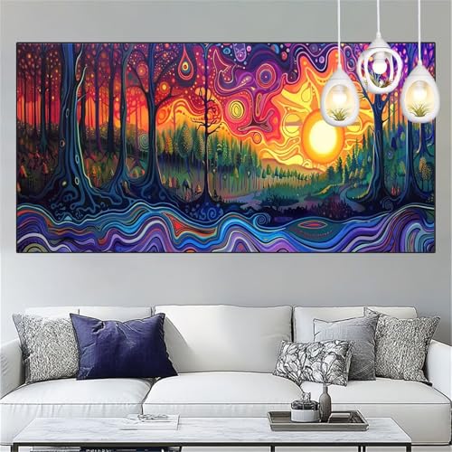 Sonnenuntergang Diamond Painting Erwachsene Groß xxl 90x180cm Diamant Painting Bilder Wald Diamant Malerei Set,Vollbohrer Crystal Art Stickerei Kreuzstich Bastelset Erwachsene,Dekor Geschenke YC-187 Sonnenuntergang Diamond Painting Erwachsene Groß xxl 90x180cm Diamant Painting Bilder Wald Diamant Malerei Set,Vollbohrer Crystal Art Stickerei Kreuzstich Bastelset Erwachsene,Dekor Geschenke YC-187 von Yooyixi
