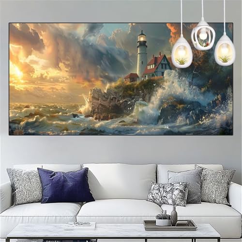 Sonnenuntergang Diamond Painting Erwachsene Groß xxl 90x250cm Diamant Painting Bilder Leuchtturm Diamant Malerei Set,Vollbohrer Crystal Art Stickerei Kreuzstich Bastelset Erwachsene,Geschenke YC-39 Sonnenuntergang Diamond Painting Erwachsene Groß xxl 90x250cm Diamant Painting Bilder Leuchtturm Diamant Malerei Set,Vollbohrer Crystal Art Stickerei Kreuzstich Bastelset Erwachsene,Geschenke YC-39 von Yooyixi