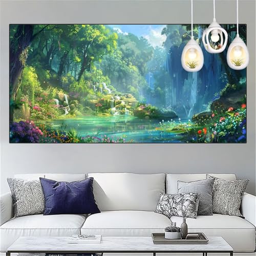 Wald Diamond Painting Erwachsene Groß xxl 80x160cm Diamant Painting Bilder Fluss Diamant Malerei Set,Vollbohrer Crystal Art Stickerei Kreuzstich Bastelset Erwachsene für Home Dekor Geschenke YC-201 Wald Diamond Painting Erwachsene Groß xxl 80x160cm Diamant Painting Bilder Fluss Diamant Malerei Set,Vollbohrer Crystal Art Stickerei Kreuzstich Bastelset Erwachsene für Home Dekor Geschenke YC-201 von Yooyixi