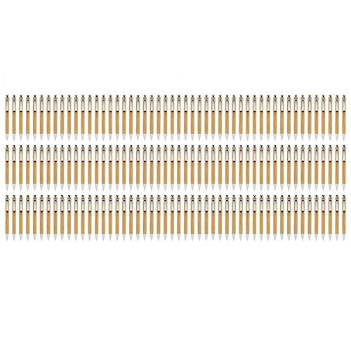 Yopeissn 150 Stück Bambus-Kugelschreiber, Schwarze Tinte, 1 mm Stift, Umweltfreundlicher Stift für Männer, Frauen, Mitarbeiter, Schreiben, Unterschrift, Journaling, Zuhause, Büro, Schule Yopeissn 150 Stück Bambus-Kugelschreiber, Schwarze Tinte, 1 mm Stift, Umweltfreundlicher Stift für Männer, Frauen, Mitarbeiter, Schreiben, Unterschrift, Journaling, Zuhause, Büro, Schule von Yopeissn
