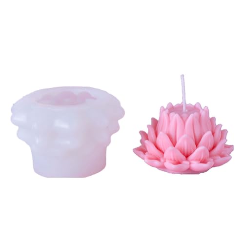 Yopeissn Simulation Lotus Kerze Silikonform Blüte Seife Duft Ornamente Herstellung Schokolade Kuchen Geschenk Einfache Installation Einfach zu Verwenden,B Yopeissn Simulation Lotus Kerze Silikonform Blüte Seife Duft Ornamente Herstellung Schokolade Kuchen Geschenk Einfache Installation Einfach zu Verwenden,B von Yopeissn