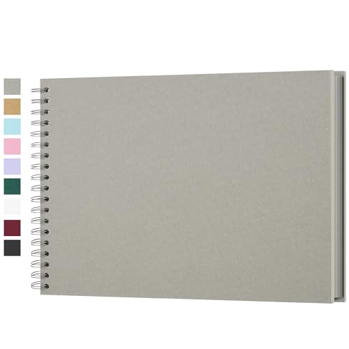Fotoalbum zum Selbstgestalten, Scrapbook Fotobuch zum Einkleben 28 x 21 cm 40 Seiten, Archivqualität säurefrei DIY Geschenk für Baby, Familie, Jahrestag, Geburtstag, Valentinstag und Hochzeit, Grau Fotoalbum zum Selbstgestalten, Scrapbook Fotobuch zum Einkleben 28 x 21 cm 40 Seiten, Archivqualität säurefrei DIY Geschenk für Baby, Familie, Jahrestag, Geburtstag, Valentinstag und Hochzeit, Grau von Yopih