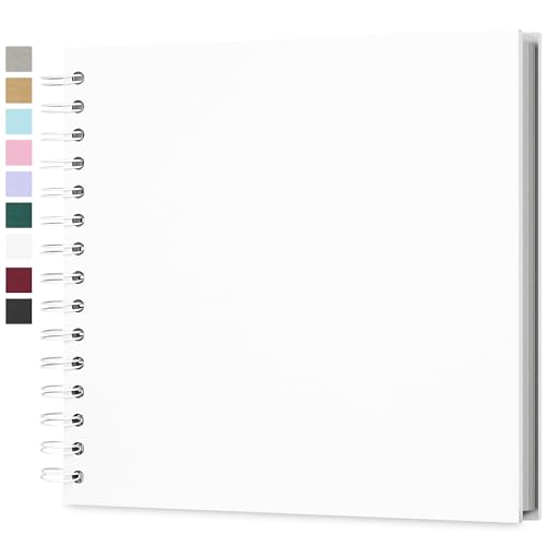 Fotoalbum zum Selbstgestalten, Scrapbook Fotobuch zum Einkleben 21 x 21 cm 40 Seiten, Archivqualität säurefrei DIY Geschenk für Baby, Familie, Jahrestag, Geburtstag, Valentinstag und Hochzeit, Weiß Fotoalbum zum Selbstgestalten, Scrapbook Fotobuch zum Einkleben 21 x 21 cm 40 Seiten, Archivqualität säurefrei DIY Geschenk für Baby, Familie, Jahrestag, Geburtstag, Valentinstag und Hochzeit, Weiß von Yopih
