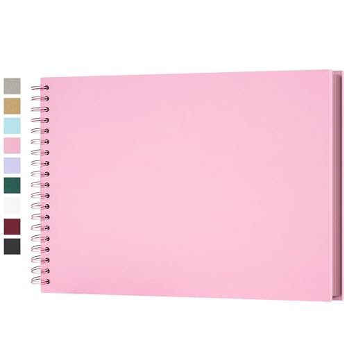 Fotoalbum zum Selbstgestalten, Scrapbook Fotobuch zum Einkleben 28 x 21 cm 100 Seiten, Archivqualität säurefrei DIY Geschenk für Baby, Familie, Jahrestag, Geburtstag, Valentinstag und Hochzeit, Rosa Fotoalbum zum Selbstgestalten, Scrapbook Fotobuch zum Einkleben 28 x 21 cm 100 Seiten, Archivqualität säurefrei DIY Geschenk für Baby, Familie, Jahrestag, Geburtstag, Valentinstag und Hochzeit, Rosa von Yopih