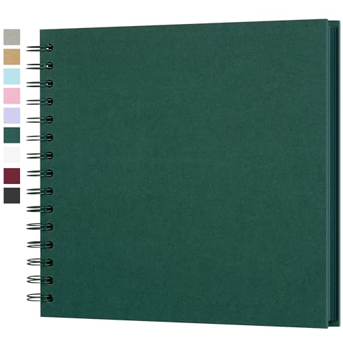 Fotoalbum zum Selbstgestalten, Scrapbook Fotobuch zum Einkleben 21 x 21 cm 40 Seiten, Archivqualität säurefrei DIY Geschenk für Baby, Familie, Jahrestag, Geburtstag, Valentinstag und Hochzeit, Grün Fotoalbum zum Selbstgestalten, Scrapbook Fotobuch zum Einkleben 21 x 21 cm 40 Seiten, Archivqualität säurefrei DIY Geschenk für Baby, Familie, Jahrestag, Geburtstag, Valentinstag und Hochzeit, Grün von Yopih