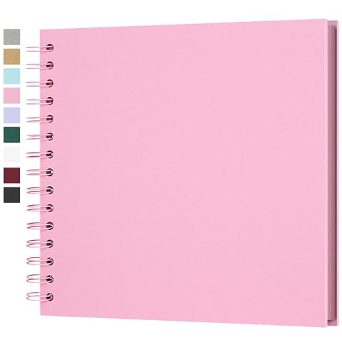 Fotoalbum zum Selbstgestalten, Scrapbook Fotobuch zum Einkleben 21 x 21 cm 40 Seiten, Archivqualität säurefrei DIY Geschenk für Baby, Familie, Jahrestag, Geburtstag, Valentinstag und Hochzeit, Rosa Fotoalbum zum Selbstgestalten, Scrapbook Fotobuch zum Einkleben 21 x 21 cm 40 Seiten, Archivqualität säurefrei DIY Geschenk für Baby, Familie, Jahrestag, Geburtstag, Valentinstag und Hochzeit, Rosa von Yopih