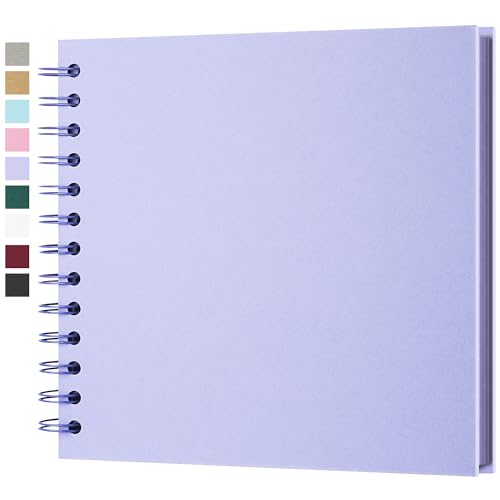 Fotoalbum zum Selbstgestalten, Scrapbook Fotobuch zum Einkleben 18 x 18 cm 40 Seiten, Archivqualität säurefrei DIY Geschenk für Baby, Familie, Jahrestag, Geburtstag, Valentinstag und Hochzeit, Lila Fotoalbum zum Selbstgestalten, Scrapbook Fotobuch zum Einkleben 18 x 18 cm 40 Seiten, Archivqualität säurefrei DIY Geschenk für Baby, Familie, Jahrestag, Geburtstag, Valentinstag und Hochzeit, Lila von Yopih