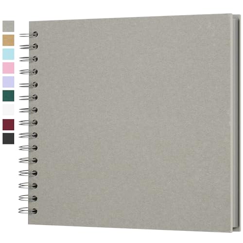 Fotoalbum zum Selbstgestalten, Scrapbook Fotobuch zum Einkleben 21 x 21 cm 40 Seiten, Archivqualität säurefrei DIY Geschenk für Baby, Familie, Jahrestag, Geburtstag, Valentinstag und Hochzeit, Grau Fotoalbum zum Selbstgestalten, Scrapbook Fotobuch zum Einkleben 21 x 21 cm 40 Seiten, Archivqualität säurefrei DIY Geschenk für Baby, Familie, Jahrestag, Geburtstag, Valentinstag und Hochzeit, Grau von Yopih
