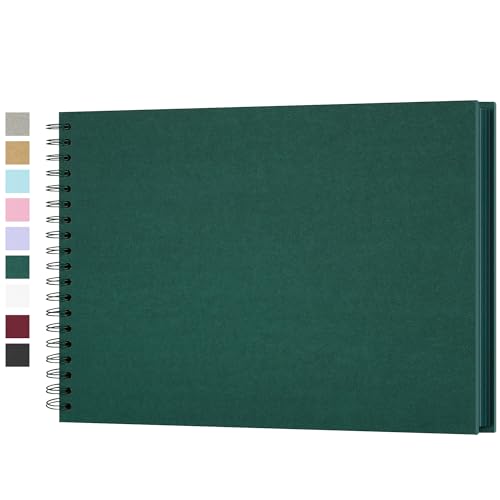 Fotoalbum zum Selbstgestalten, Scrapbook Fotobuch zum Einkleben 28 x 21 cm 100 Seiten, Archivqualität säurefrei DIY Geschenk für Baby, Familie, Jahrestag, Geburtstag, Valentinstag und Hochzeit, Grün Fotoalbum zum Selbstgestalten, Scrapbook Fotobuch zum Einkleben 28 x 21 cm 100 Seiten, Archivqualität säurefrei DIY Geschenk für Baby, Familie, Jahrestag, Geburtstag, Valentinstag und Hochzeit, Grün von Yopih