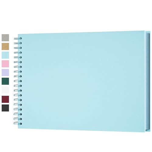 Fotoalbum zum Selbstgestalten, Scrapbook Fotobuch zum Einkleben 28 x 21 cm 100 Seiten, Archivqualität säurefrei DIY Geschenk für Baby, Familie, Jahrestag, Geburtstag Valentinstag und Hochzeit Hellblau Fotoalbum zum Selbstgestalten, Scrapbook Fotobuch zum Einkleben 28 x 21 cm 100 Seiten, Archivqualität säurefrei DIY Geschenk für Baby, Familie, Jahrestag, Geburtstag Valentinstag und Hochzeit Hellblau von Yopih