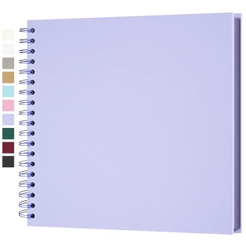 Fotoalbum zum Selbstgestalten, Scrapbook Fotobuch zum Einkleben 25,5 x 25,5 cm 40 Seiten, Archivqualität säurefrei DIY Geschenk für Baby Familie Jahrestag Geburtstag Valentinstag und Hochzeit, Lila Fotoalbum zum Selbstgestalten, Scrapbook Fotobuch zum Einkleben 25,5 x 25,5 cm 40 Seiten, Archivqualität säurefrei DIY Geschenk für Baby Familie Jahrestag Geburtstag Valentinstag und Hochzeit, Lila von Yopih