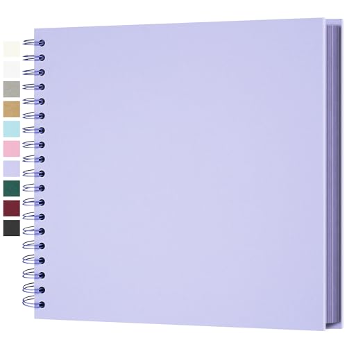 Fotoalbum zum Selbstgestalten, Scrapbook Fotobuch zum Einkleben 25,5 x 25,5 cm 100 Seiten, Archivqualität säurefrei DIY Geschenk für Baby Familie Jahrestag Geburtstag Valentinstag und Hochzeit, Lila Fotoalbum zum Selbstgestalten, Scrapbook Fotobuch zum Einkleben 25,5 x 25,5 cm 100 Seiten, Archivqualität säurefrei DIY Geschenk für Baby Familie Jahrestag Geburtstag Valentinstag und Hochzeit, Lila von Yopih