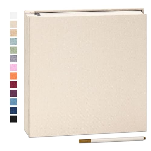 Yopih Selbstklebende 10x15 Fotoalbum Einkleben und zum Selbstgestalten Groß leinen Photoalbum mit 40 weißen Seiten, Hochzeit Jahrestag Geburtstag Geschenke, mit einem Kugelschreiber, 28x27cm Yopih Selbstklebende 10x15 Fotoalbum Einkleben und zum Selbstgestalten Groß leinen Photoalbum mit 40 weißen Seiten, Hochzeit Jahrestag Geburtstag Geschenke, mit einem Kugelschreiber, 28x27cm von Yopih