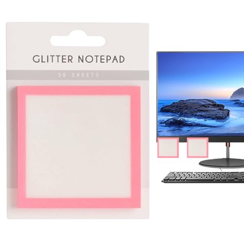 Yorajuy Postits Notes – Transparente Notizblöcke, selbstklebendes Schreiben, Notizblock, Schulbedarf für Studenten, Büro, Schreibtisch, Lehrer, Klassenzimmer, Lernbücher, Anmerkungen, Lehrbücher von Yorajuy