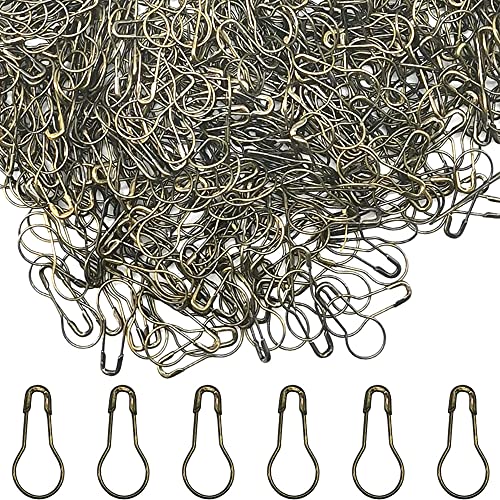 Yosawo 500Stück Sicherheitsnadeln Calabash Pin Kürbis Pins für Stricken Maschenmarkierer DIY Fertigkeit-Herstellung (Bronze) von Yosawo