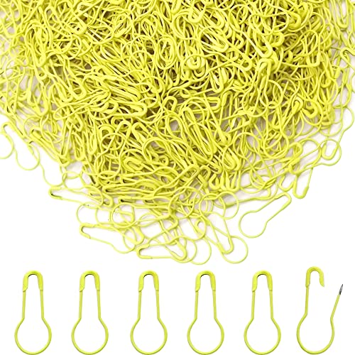 Yosawo 500Stück Sicherheitsnadeln Calabash Pin Kürbis Pins für Stricken Maschenmarkierer DIY Fertigkeit-Herstellung (Gelb) von Yosawo