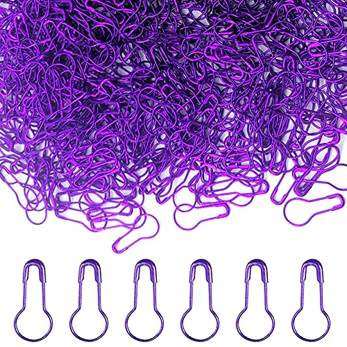 Yosawo 500Stück Sicherheitsnadeln Calabash Pin Kürbis Pins für Stricken Maschenmarkierer DIY Fertigkeit-Herstellung (Lila) von Yosawo