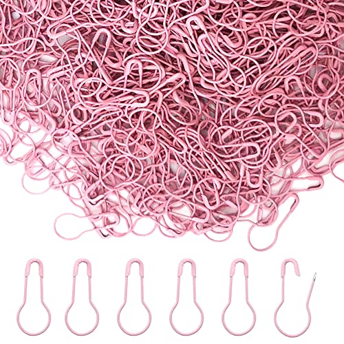 Yosawo 500Stück Sicherheitsnadeln Calabash Pin Kürbis Pins für Stricken Maschenmarkierer DIY Fertigkeit-Herstellung (Rosa) von Yosawo