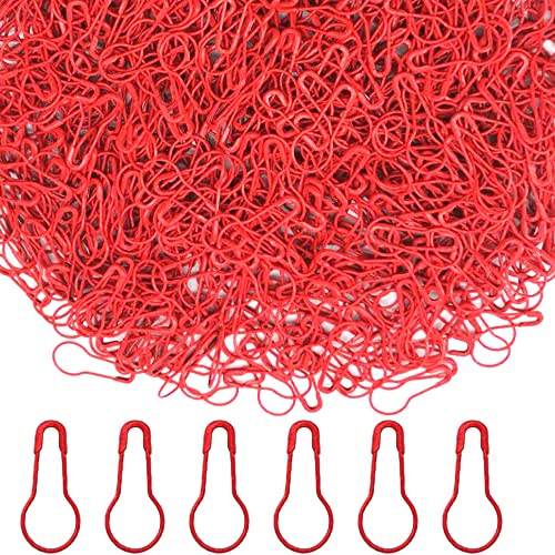 Yosawo 500Stück Sicherheitsnadeln Calabash Pin Kürbis Pins für Stricken Maschenmarkierer DIY Fertigkeit-Herstellung (Rot) von Yosawo