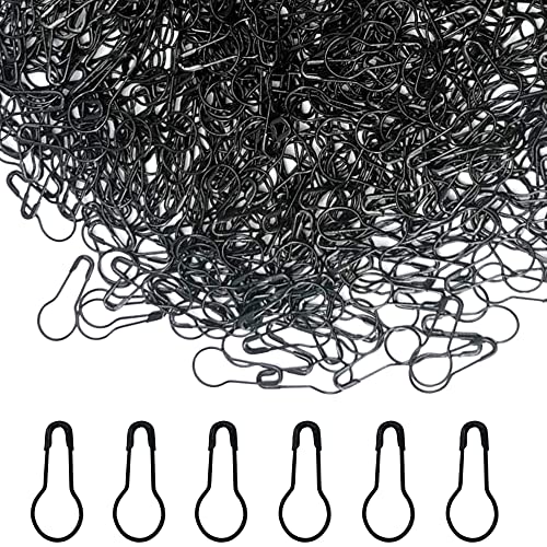 Yosawo 500Stück Sicherheitsnadeln Calabash Pin Kürbis Pins für Stricken Maschenmarkierer DIY Fertigkeit-Herstellung (Schwarz) von Yosawo
