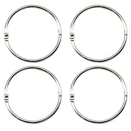 Yosawo Buchbinderringe aus Metall, lose Blätter, für Karteikarten, Karteikarten und loses Papier, Schlüsselringe (45 mm), 20 Stück von Yosawo