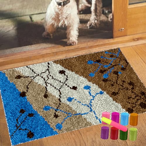 Knüpfteppich Zum Selber knüpfen, Knüpfsets Latch Hook Kit Selbst Knüpfen Set für Erwachsene, Farbmuster vorbedruckt Knüpfhaken-Teppich-Kits, DIY Basteln Teppich Kreuzstich Kit 90 x 120 cm Knüpfteppich Zum Selber knüpfen, Knüpfsets Latch Hook Kit Selbst Knüpfen Set für Erwachsene, Farbmuster vorbedruckt Knüpfhaken-Teppich-Kits, DIY Basteln Teppich Kreuzstich Kit 90 x 120 cm von YosetomhLvey