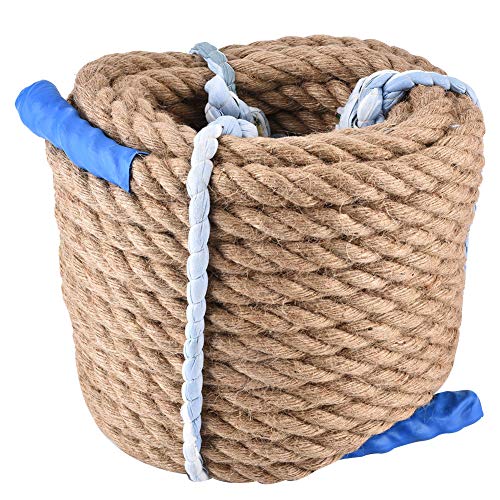 20 M * 20 Mm Kletterseil, Juteseil für Tauziehen, Teambuilding-Spiele, Karnevalsparty, Bündelung, Sisal-Hanf-gedrehte Manila-Seile, Bastelarbeiten, Geländer, Gartenarbeit, 20 M * 20 Mm Kletterseil, Juteseil für Tauziehen, Teambuilding-Spiele, Karnevalsparty, Bündelung, Sisal-Hanf-gedrehte Manila-Seile, Bastelarbeiten, Geländer, Gartenarbeit, von Yosoo Health Gear