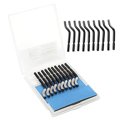 20 Stück Ersatz-Entgratungsklingen, BS1010 Entgratungs- und Trimmmesser, Ersatzmesserkopf Zum Schaben von Metall, Kunststoff, Aluminium, Kupfer, PVC, Eisen 20 Stück Ersatz-Entgratungsklingen, BS1010 Entgratungs- und Trimmmesser, Ersatzmesserkopf Zum Schaben von Metall, Kunststoff, Aluminium, Kupfer, PVC, Eisen von Yosoo Health Gear