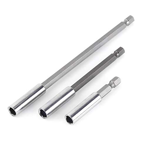 3Pcs Magnet Bithalter Set, 1/4 Hex-Shank Magnetische Bohrer Verlängerung, Schraubendreher Bohrerhalter Schnellwechsel Bithalter für Elektrische Bohrmaschine Schlagschrauber - 60/100/150mm 3Pcs Magnet Bithalter Set, 1/4 Hex-Shank Magnetische Bohrer Verlängerung, Schraubendreher Bohrerhalter Schnellwechsel Bithalter für Elektrische Bohrmaschine Schlagschrauber - 60/100/150mm von Yosoo Health Gear