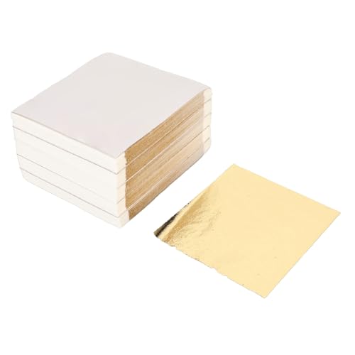 Blattgoldblätter, 500 Stück Multi -Zweck -Nachahmung Blattgold für Kunst Vergoldete Handwerksbilder Frames Malerei Möbeldekoration 9.5x8,5 Cm Blattgoldblätter, 500 Stück Multi -Zweck -Nachahmung Blattgold für Kunst Vergoldete Handwerksbilder Frames Malerei Möbeldekoration 9.5x8,5 Cm von Yosoo Health Gear