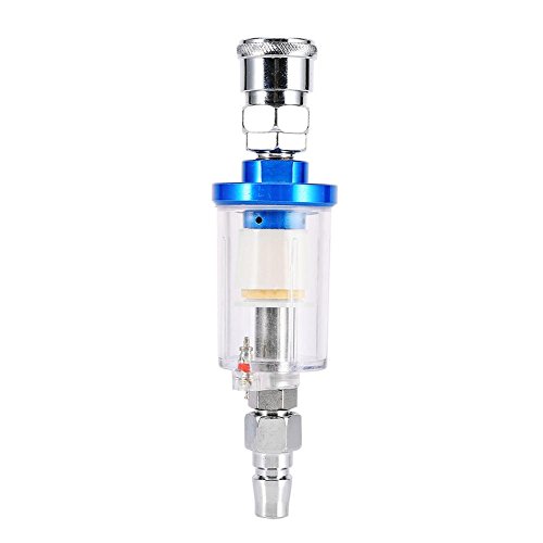 Effizienter Wasser Und Ölabscheider Für Druckluftsysteme Mit 1/4" Anschluss, Universeller Luftkompressorfilter Spritzpistolen Industrielle Werkzeuge, Robustes Metallgehäuse Zur Präzisen Trennung Von von Yosoo Health Gear