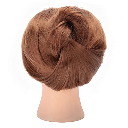Frisierkopf Echthaar, Schaufensterpuppenkopf, Brauner Haar Trainingskopf, Kunstfaser Mannequin Kopf, Friseur Trainingskopf, Kosmetologie Puppenkopf von Yosoo Health Gear