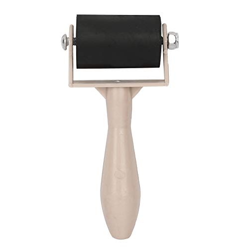 Mini-Brayer-Rolle Zum Basteln, Kleine Gummi-Brayer-Rolle für -, Tintenroller für Druckgrafik, Bastel-Farbroller Zum Stempeln und Sammelalben (Primärfarbe) von Yosoo Health Gear