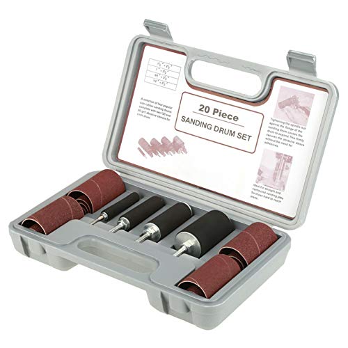 20 Stück Schleifhülsen für Bohrmaschine, Spindelschleifer Schleifzylinder Trommelschleifer Kit Spindelschleif Schleifmaschinen Werkzeugsatz mit Koffer 20 Stück Schleifhülsen für Bohrmaschine, Spindelschleifer Schleifzylinder Trommelschleifer Kit Spindelschleif Schleifmaschinen Werkzeugsatz mit Koffer von Yosoo Health Gear