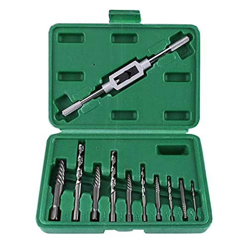 Yosoo Health Gear 11pcs Zerbrochene Schraubenbohrer und Extraktor -Set, Beschädigter Schraubenextraktorte Gebrochener Schrauben und Bolzen Fasters Entfernen Entnommenen Werkzeug aus von Yosoo Health Gear