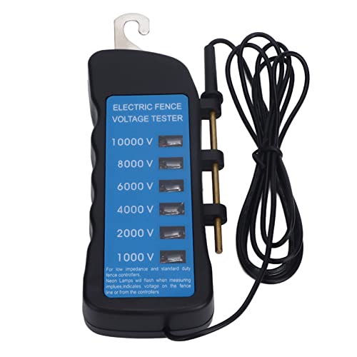 Elektrischer Zaun-Tester, Spannungs Messer 10000V Wasserdichtes Tragbares Werkzeug mit 6 Stück Licht, Elektrischer Fehler Finder Voltmeter Hohe Zäune Volt für Farm Home Gardens Elektrischer Zaun-Tester, Spannungs Messer 10000V Wasserdichtes Tragbares Werkzeug mit 6 Stück Licht, Elektrischer Fehler Finder Voltmeter Hohe Zäune Volt für Farm Home Gardens von Yosoo Health Gear