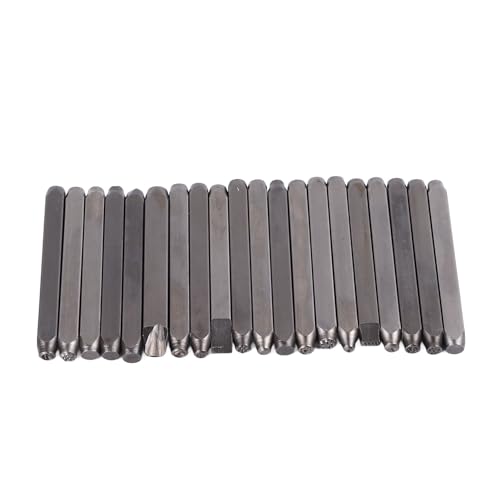 Yosoo Health Gear Schmuckstempelwerkzeuge, 20 PCs Kohlenstoffstahlblumen -Metallstempel Set für Metallleder Holzhandwerk DIY -Projekte von Yosoo Health Gear
