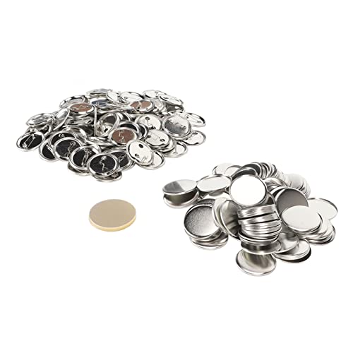 100 Set Pin-Back-Knopf-Teile, Metall-Kunststoff-Knopfherstellungszubehör, Abzeichen-Kit für Abzeichen-, Als Sinnvolles Geschenk (44MM) von Yosoo