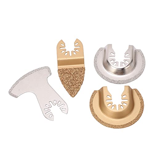 4 Stück Oszillierende Sägeblätter Diamant-Karbid-Multitool-Set Zum Schleifen von Betonmörtel, Fliesen, Mauerwerk 4 Stück Oszillierende Sägeblätter Diamant-Karbid-Multitool-Set Zum Schleifen von Betonmörtel, Fliesen, Mauerwerk von Yosoo