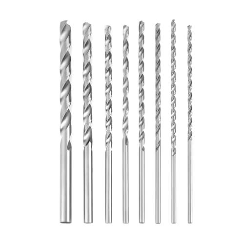 8-teiliges Bohrer-Set, 200 Mm Extra Langer Hochgeschwindigkeitsstahl-Zylinderschaft-Spiralbohrer, 4-10 Mm Durchmesser, Hohe Härte, Spiralbohrer-Set, Bohrwerkzeug für Weichmetall, Aluminium, Holz, Kuns 8-teiliges Bohrer-Set, 200 Mm Extra Langer Hochgeschwindigkeitsstahl-Zylinderschaft-Spiralbohrer, 4-10 Mm Durchmesser, Hohe Härte, Spiralbohrer-Set, Bohrwerkzeug für Weichmetall, Aluminium, Holz, Kuns von Yosoo