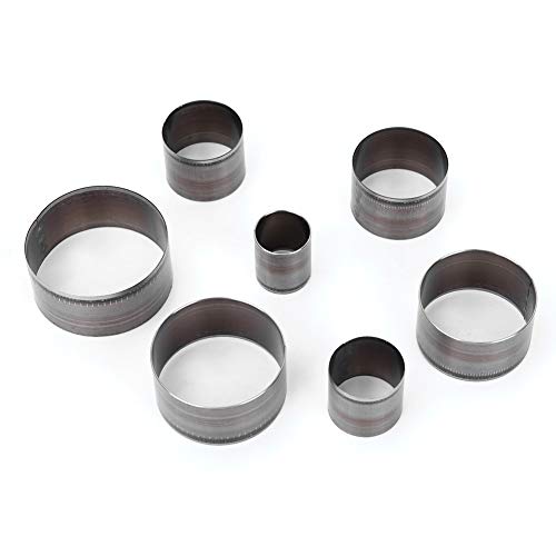 Ausstechform aus Leder, rund, 7 Stück, 20 – 50 mm, Stanzwerkzeug in runder Form, Stanzwerkzeug, Leder, rund, Set aus Leder von Yosoo Health Gear