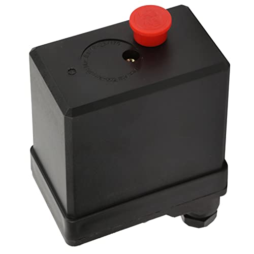 Luftkompressor-Druckschalter, Luftkompressor-Controller, Luftkompressor-Zubehör, Hochwertiger Vertikaler Einloch-Druckkontrollschalter für Luftkompressor 380 V 75~175 Psi Luftkompressor-Druckschalter, Luftkompressor-Controller, Luftkompressor-Zubehör, Hochwertiger Vertikaler Einloch-Druckkontrollschalter für Luftkompressor 380 V 75~175 Psi von Yosoo