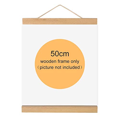 Magnetischer Bilderrahmen, Holz, natur Holz Rahmen Bild Poster Artwork auf Leinwand Aufhänger für Home Dekoration Wand weiß Holz, 50 cm Magnetischer Bilderrahmen, Holz, natur Holz Rahmen Bild Poster Artwork auf Leinwand Aufhänger für Home Dekoration Wand weiß Holz, 50 cm von Yosoo