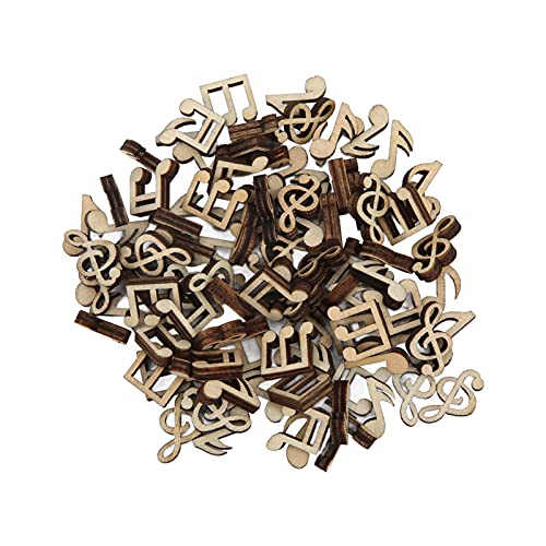 Mini-Musiknoten, 100 Stück Musiknoten-Holzausschnitte, Unvollendet, Langlebig, Robust, Poliert, Modische Vintage-Musiknoten-Holzstücke Mini-Musiknoten, 100 Stück Musiknoten-Holzausschnitte, Unvollendet, Langlebig, Robust, Poliert, Modische Vintage-Musiknoten-Holzstücke von Yosoo