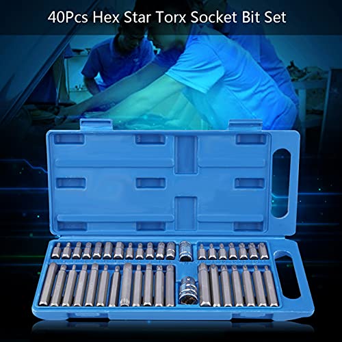 Yosoo 40pcs Torx -Bit -Sockel Set, Legierungsstahl, Schnellbitwechsel, Vielseitige Größen für den Heimat und Professionellen Gebrauch Yosoo 40pcs Torx -Bit -Sockel Set, Legierungsstahl, Schnellbitwechsel, Vielseitige Größen für den Heimat und Professionellen Gebrauch von Yosoo