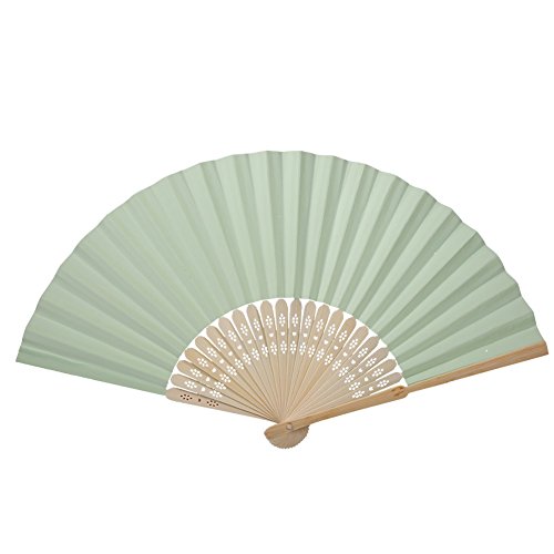 Yosoo 5 × Jungfrau-Ventilator für Malerei Kalligraphie für Kinder, Handfächer aus Bambus, Holz, Handventilator, faltbar, japanisches Design, DIY, Hochzeitsgeschenk (Color : #6) von Yosoo
